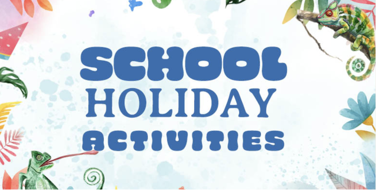 Banner for school holiday activities